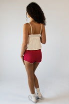 Pin Dot Marrow Edge Mini Shorts