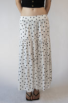 Polka Dot Tiered Maxi Ski