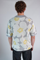 Flower Knit Button Up Shirt