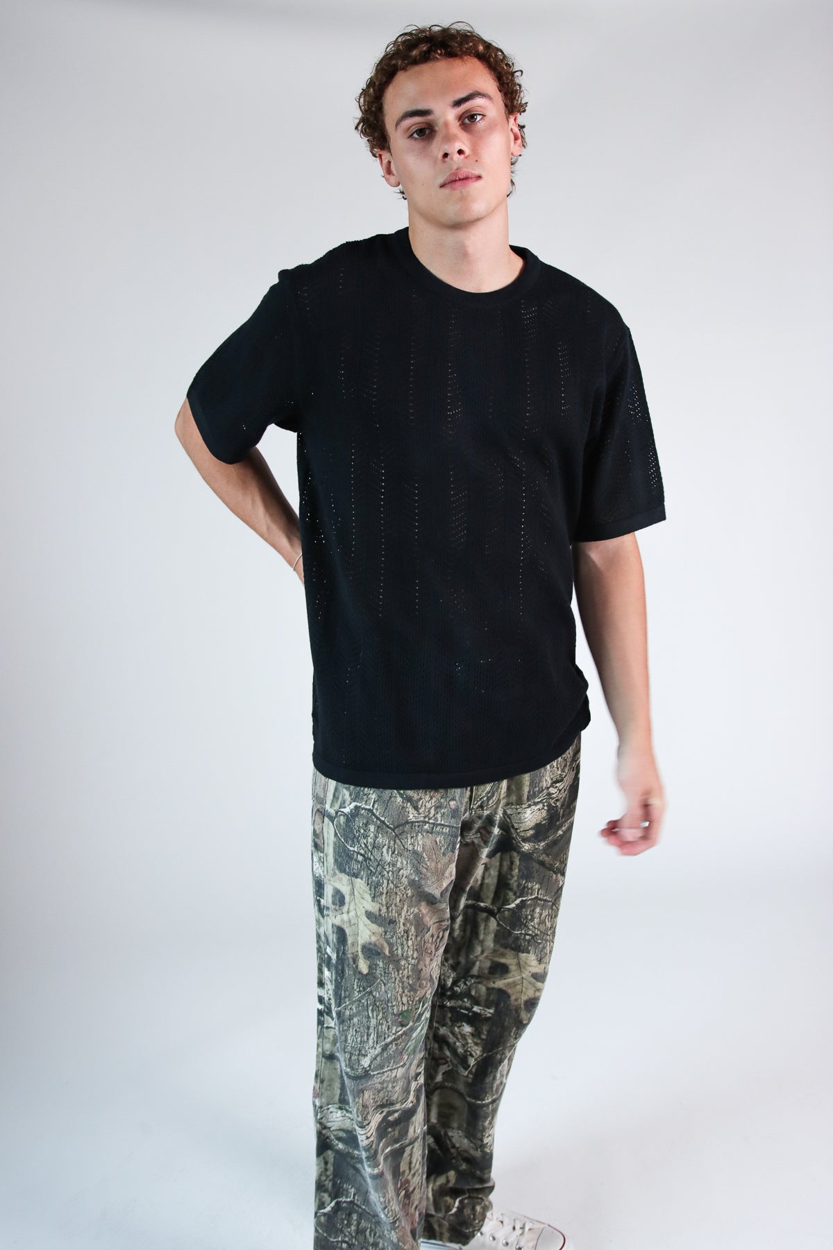 Chevron Knit Tee 