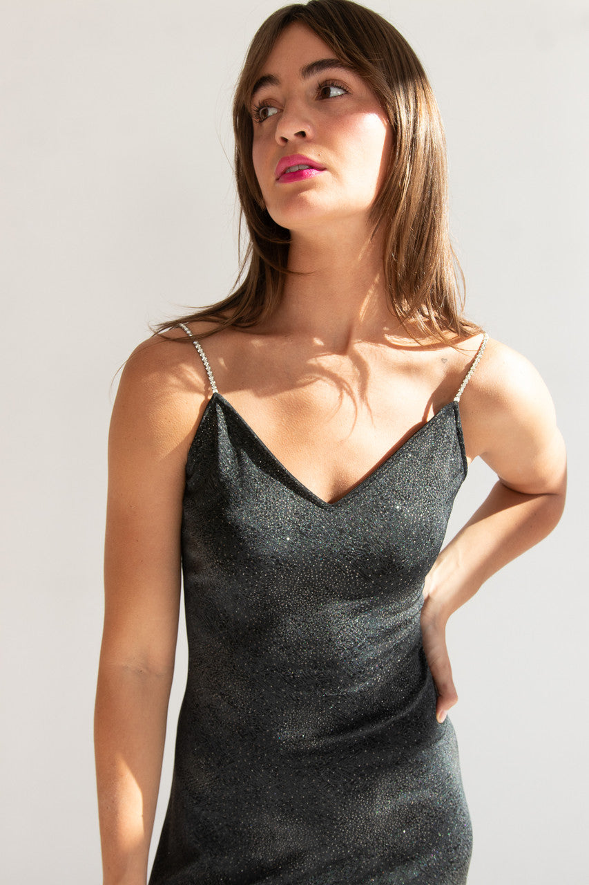 Vintage Jump Beaded Strap Dress