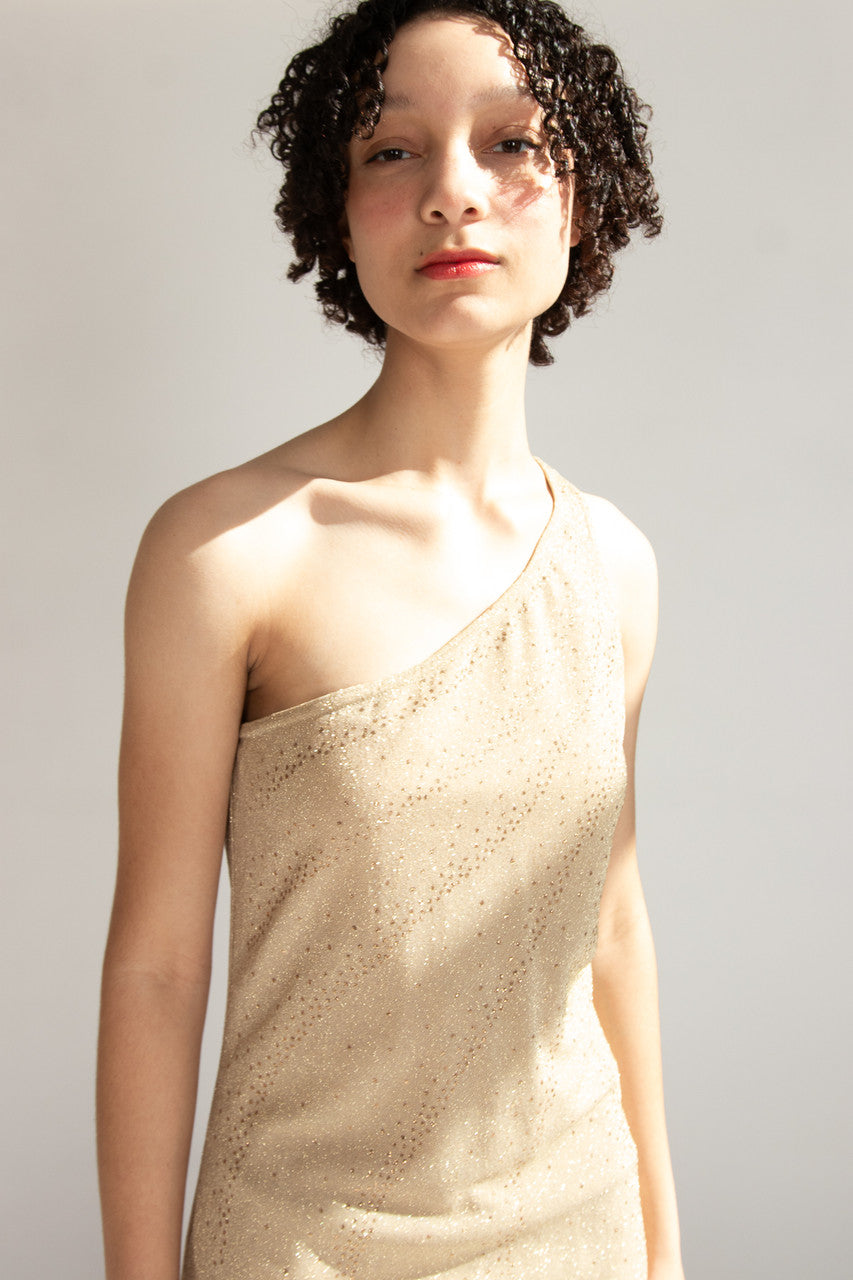 Gold Metallic Single Strap La Glo Formal Dress Ragstock Gold Metallic Single Strap La Glo Formal Dress Ragstock