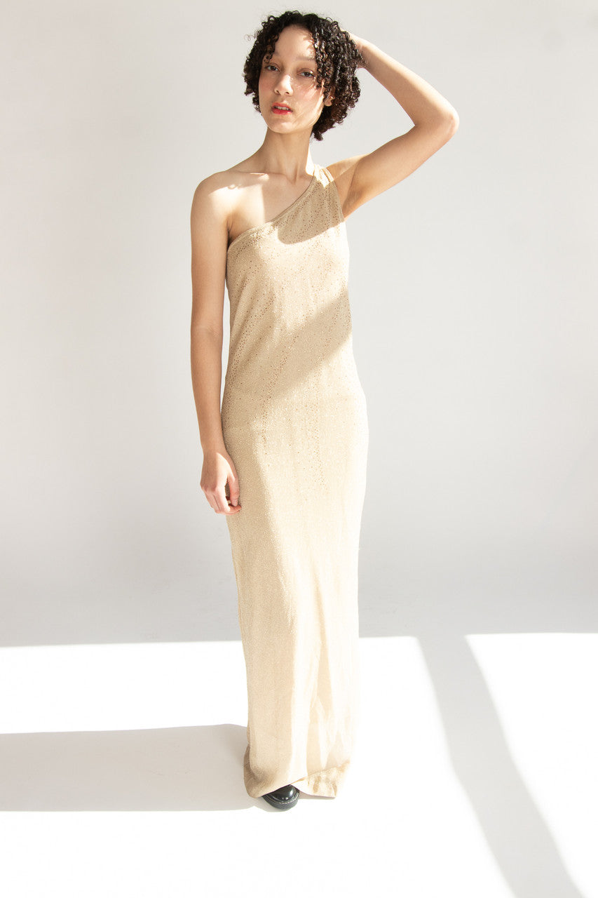 Gold Metallic Single Strap La Glo Formal Dress Ragstock Gold Metallic Single Strap La Glo Formal Dress Ragstock