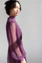 Vintage Purple Lace Prairie Dress