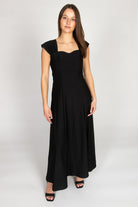 Vintage Southeastern Black Sleeveless Dress