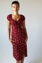 Puff Sleeve Floral Maxi Dress