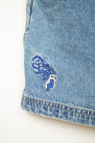 Vintage No Boundaries Denim Overall Shorts (1990s)