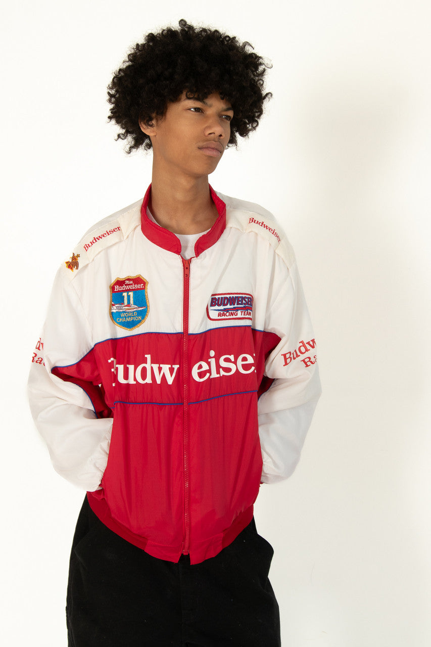 Vintage Budweiser Racing "Miss Budweiser" World Champion Patch Lightweight Jacket