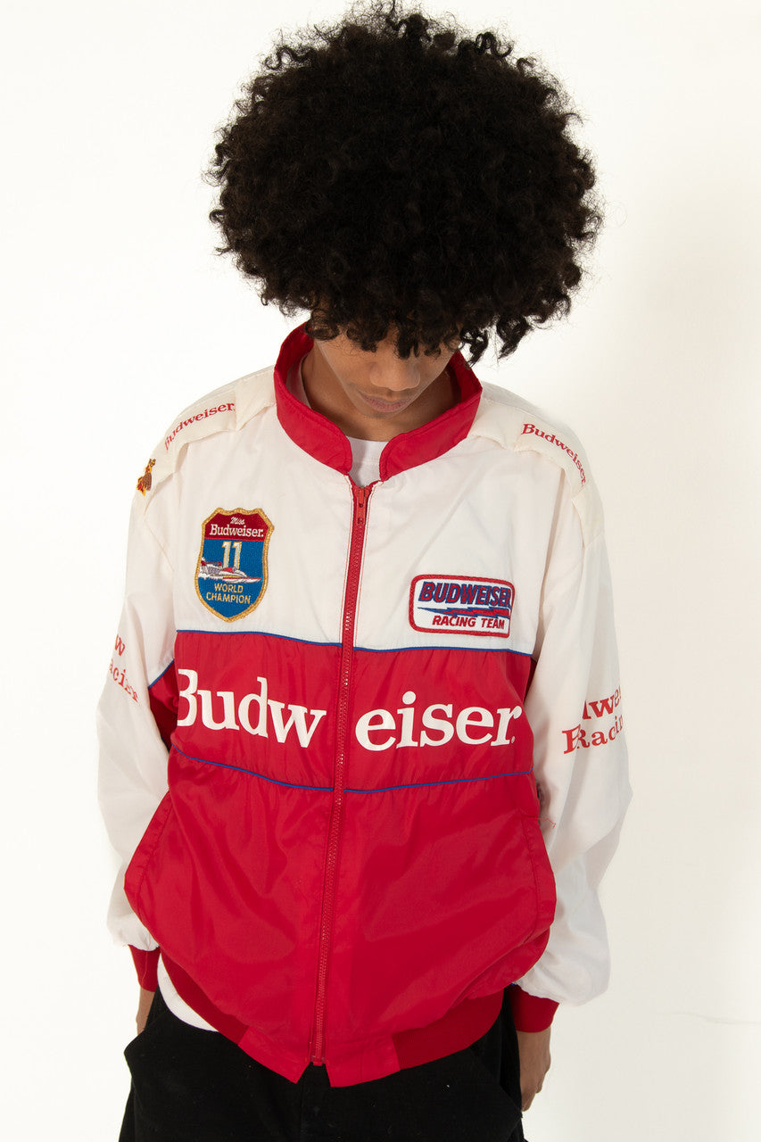 Vintage Budweiser Racing "Miss Budweiser" World Champion Patch Lightweight Jacket