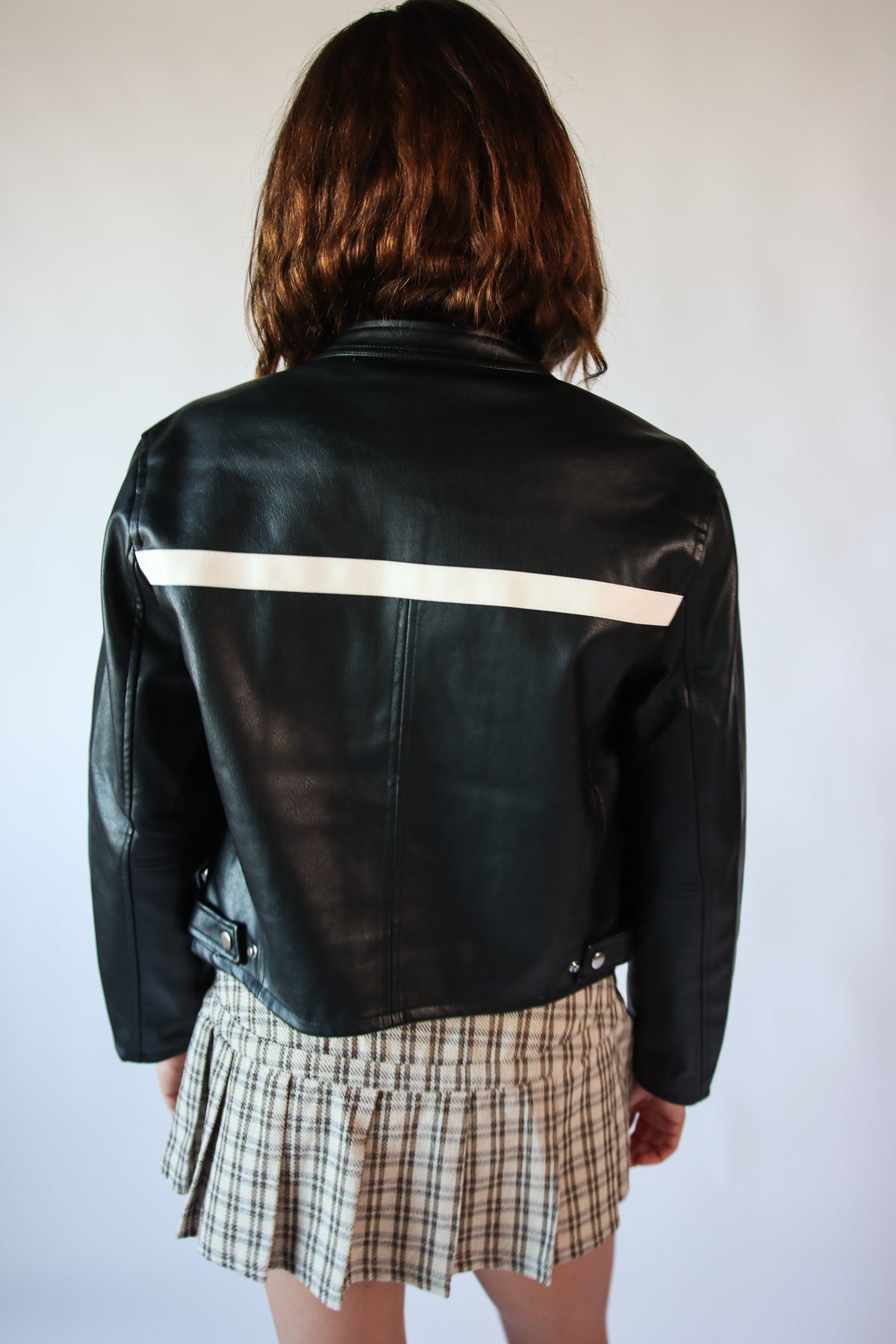 Stripe Moto Jacket