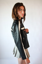 Stripe Moto Jacket