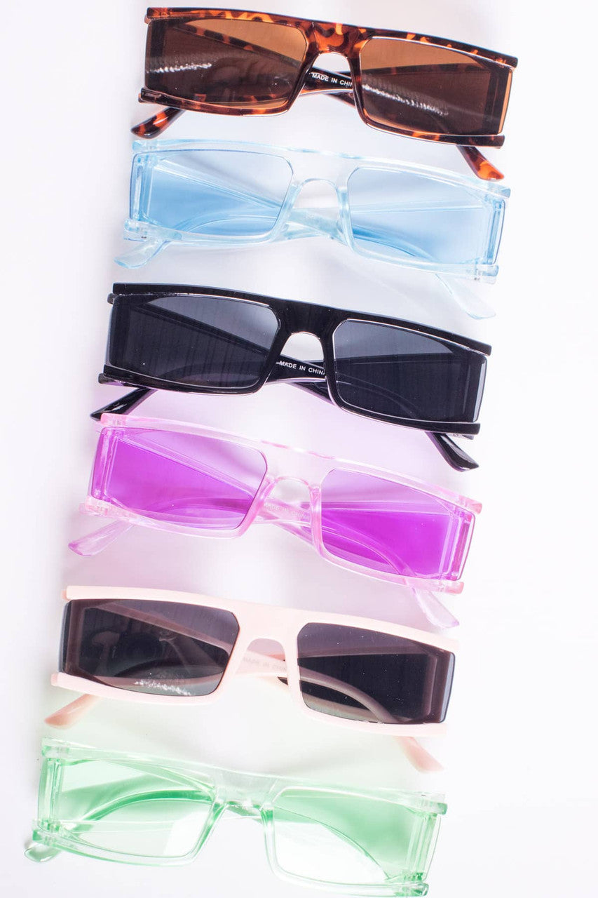 Rectangle Acetate Sunglasses