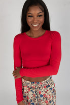 Long Sleeve Crew Neck Tee