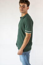 Retro Knit Button-Up