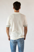 Retro Knit Button-Up