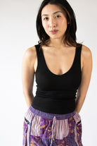 Padded Shelf Bra Ribbed Tank Top