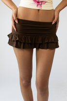 Ruffle Micro Mini Skort