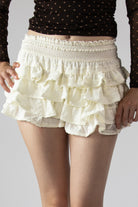 Ruffled Tiered Shorts