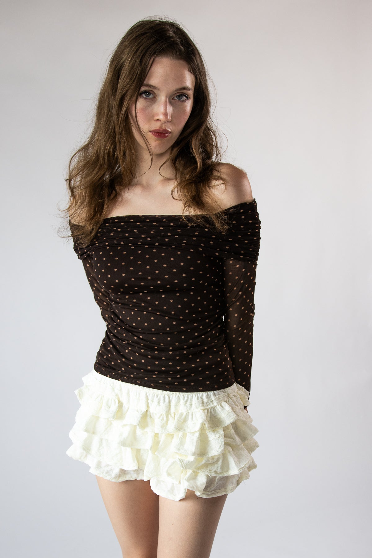 Ruffled Tiered Shorts
