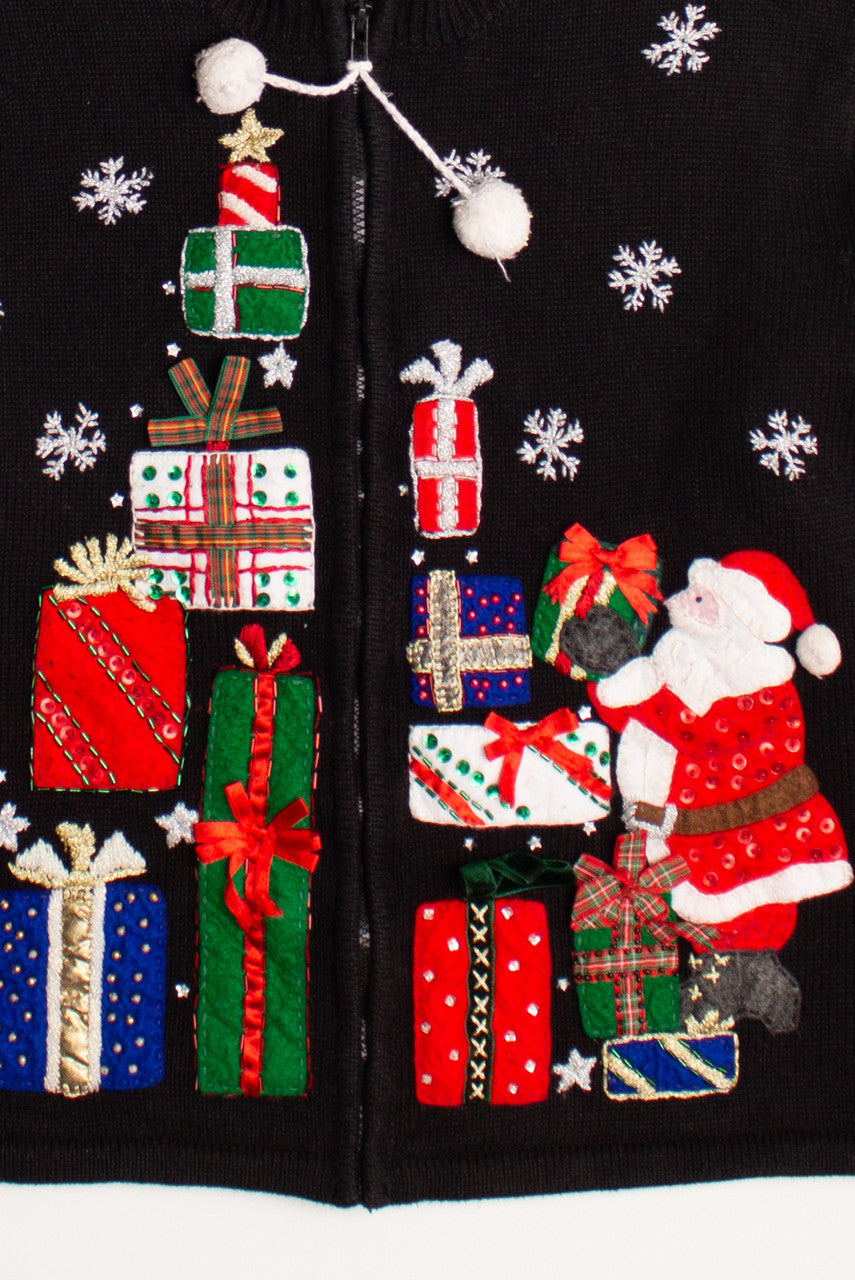 Black Ugly Christmas Cardigan 58995