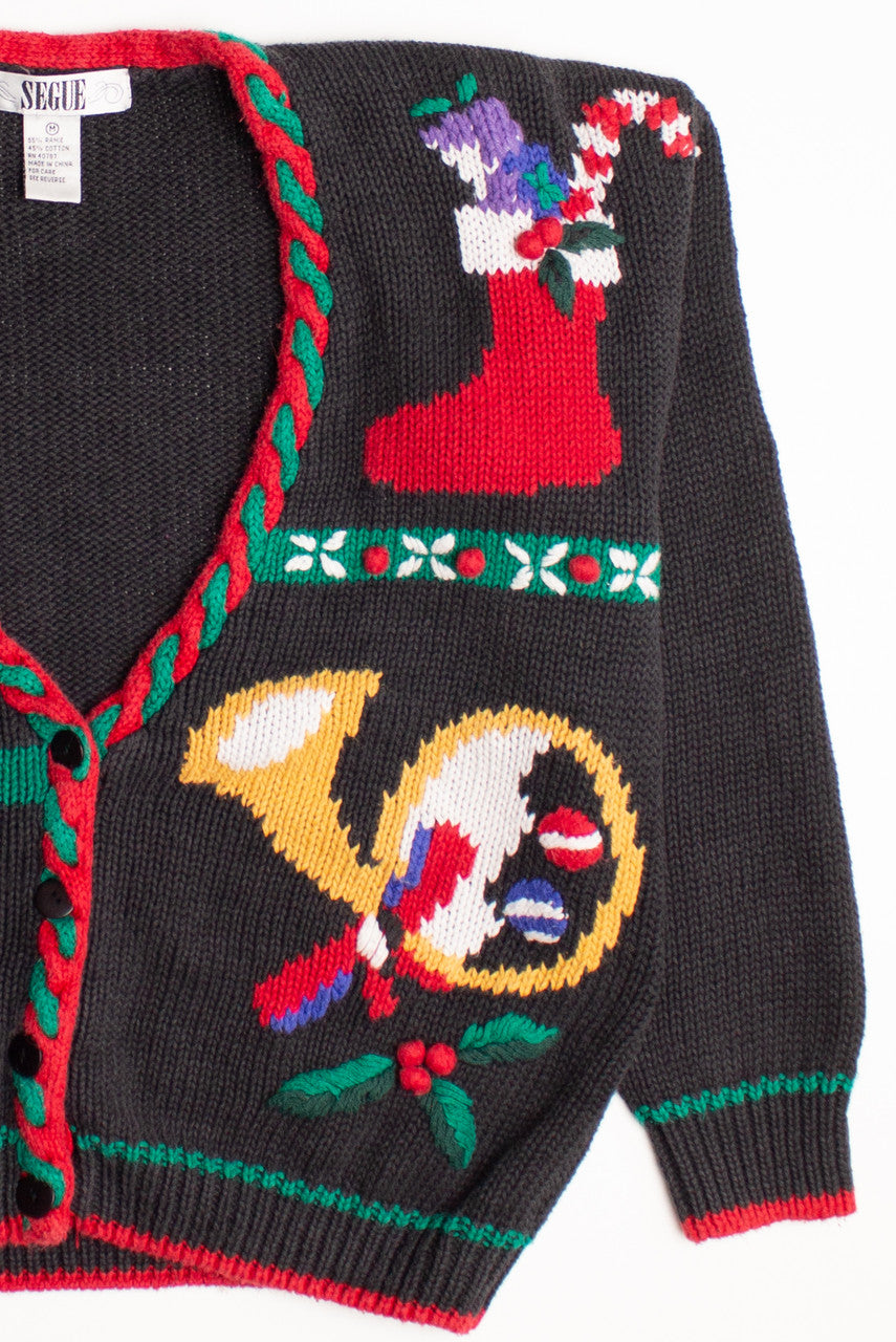Black Ugly Christmas Cardigan 60002