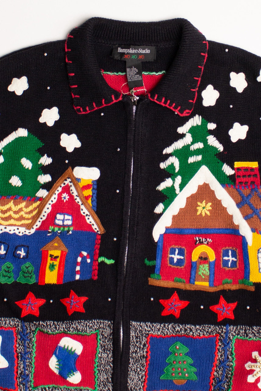 Black Ugly Christmas Cardigan 60006