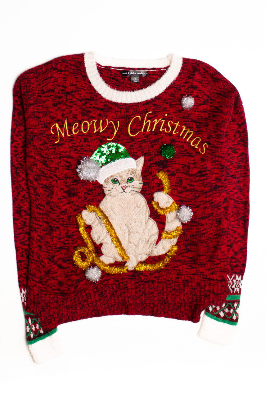Cute Cat Ugly Christmas Pullover 60008