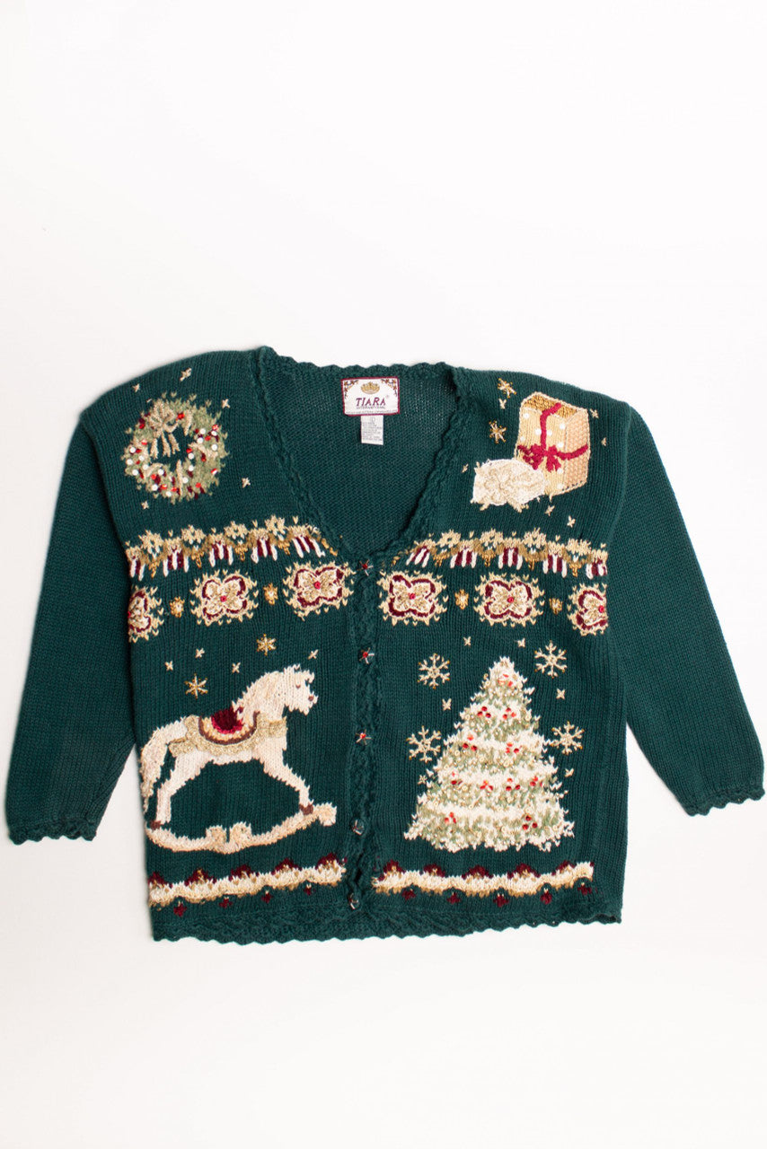 Green Ugly Christmas Cardigan 60010