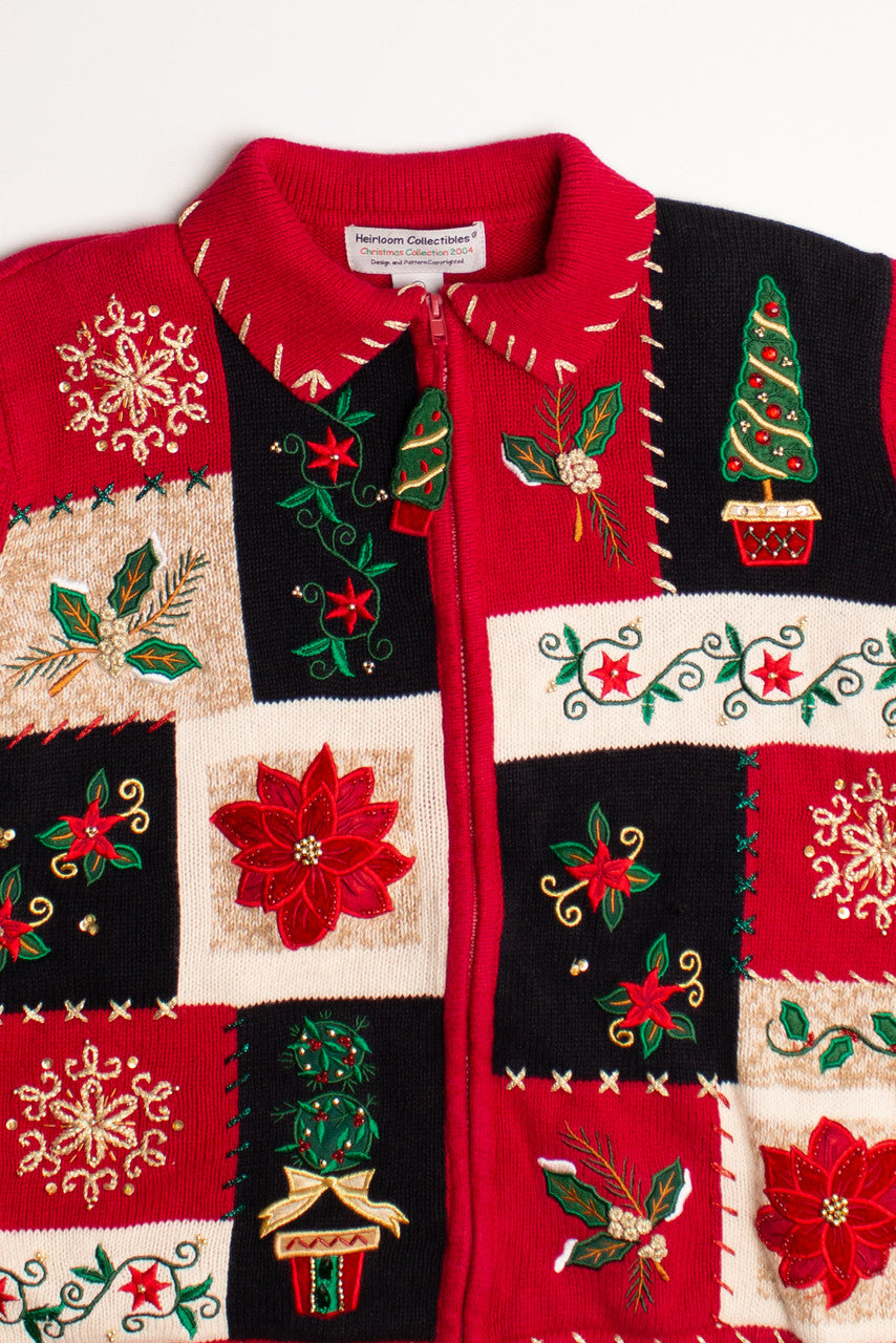 Red Ugly Christmas Cardigan 60011