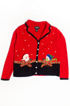 Red Ugly Christmas Cardigan 60013