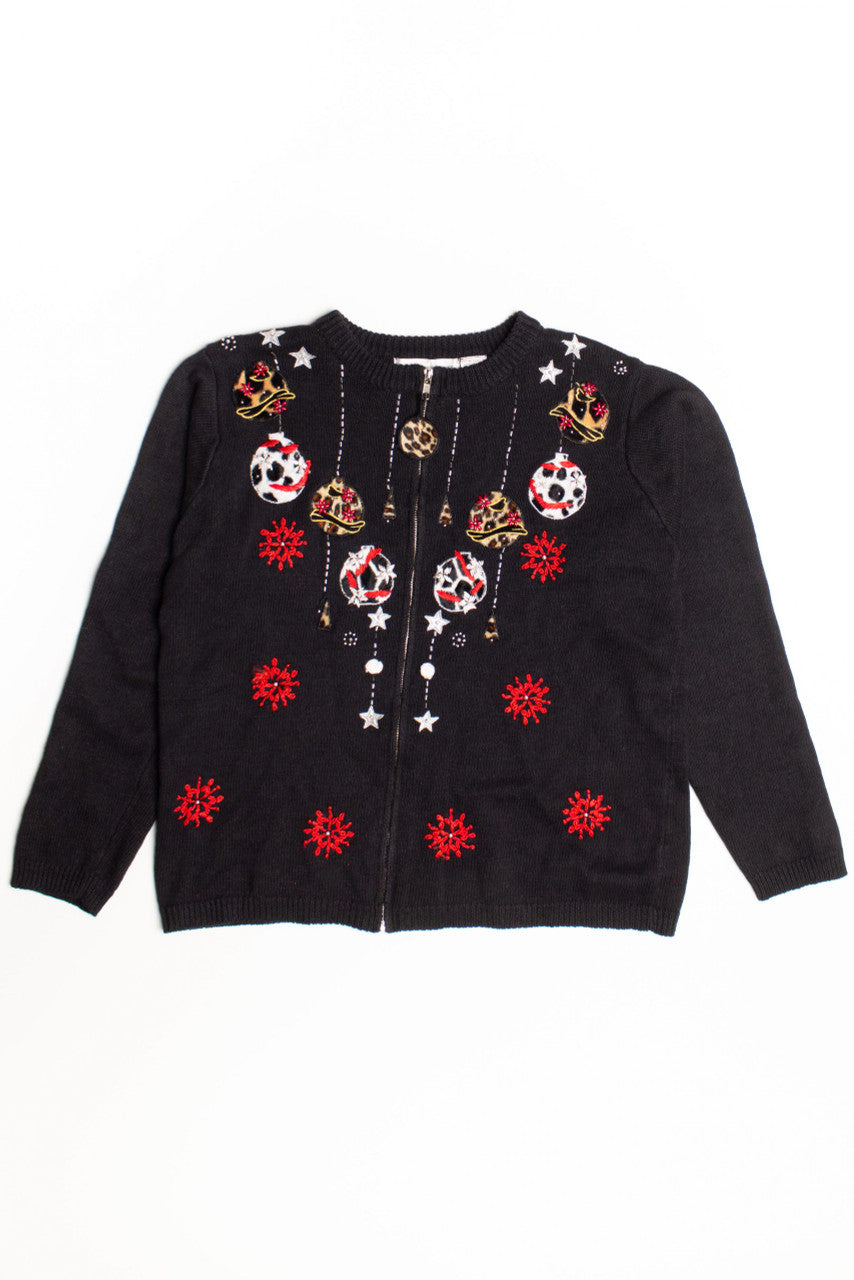 Black Ugly Christmas Cardigan 60017