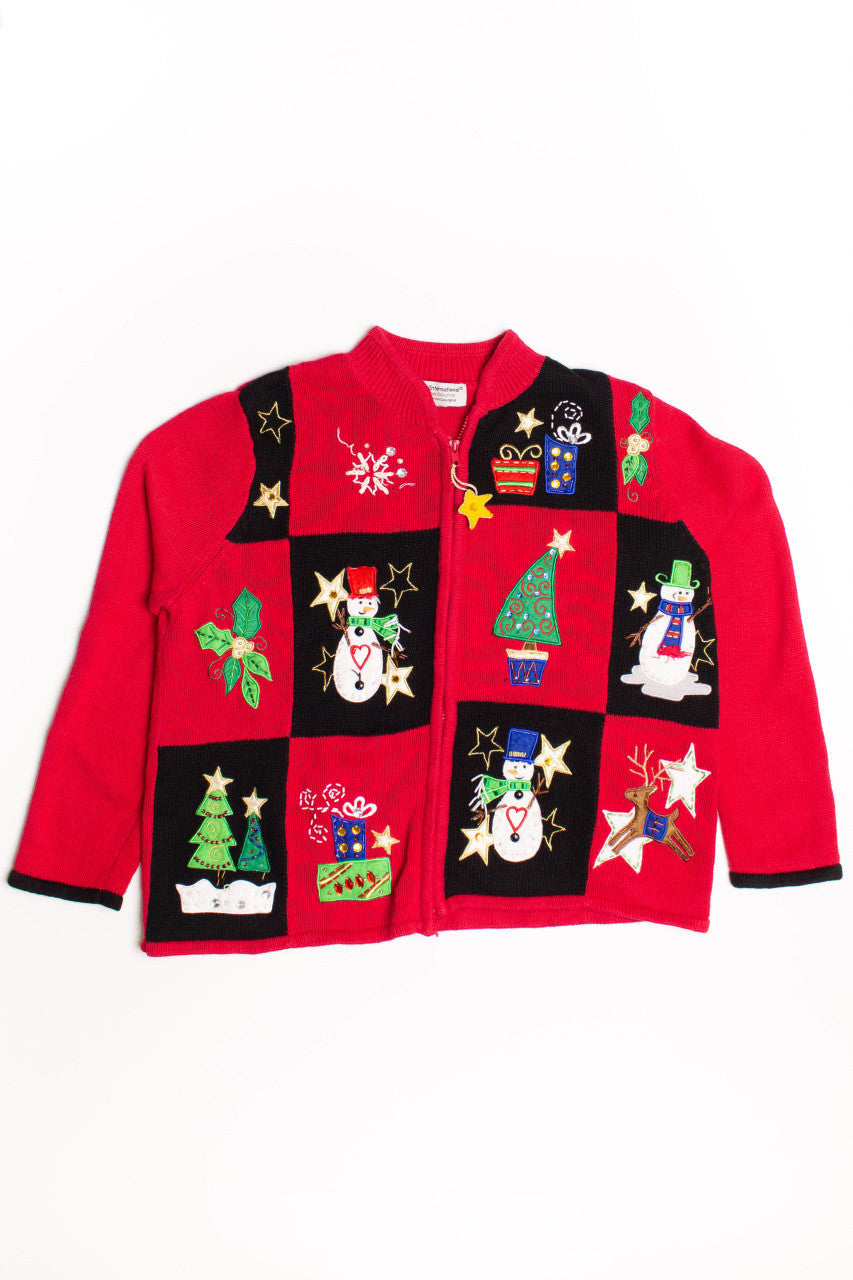 Red Ugly Christmas Cardigan 60018