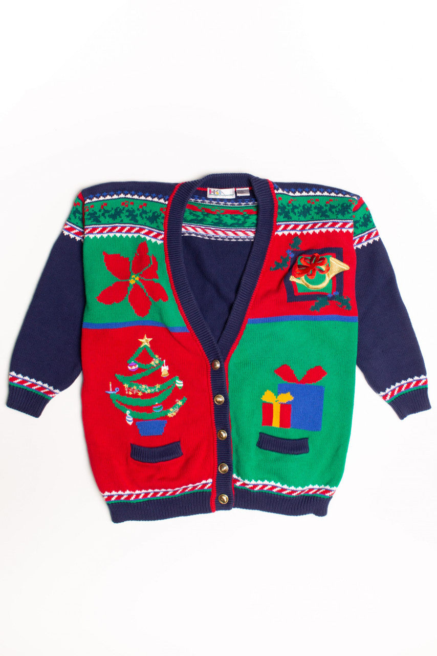 Multicolor Ugly Christmas Cardigan 60023
