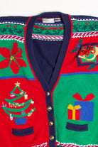 Multicolor Ugly Christmas Cardigan 60023