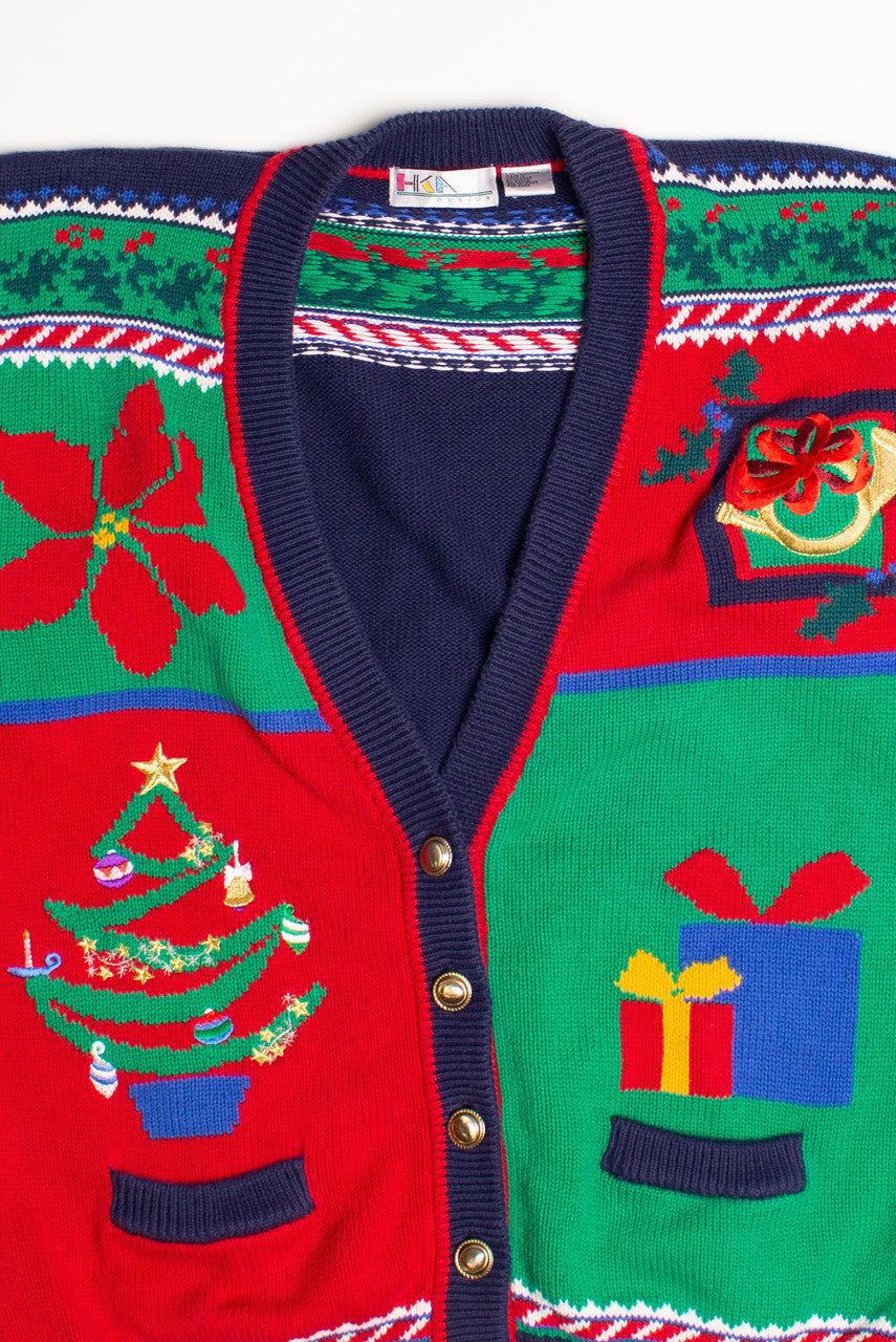 Multicolor Ugly Christmas Cardigan 60023