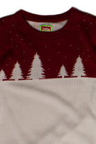 Red and White Tree Line Ugly Christmas Pullover 60053
