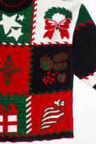 Multicolor Xmas Pattern Ugly Christmas Pullover 60054