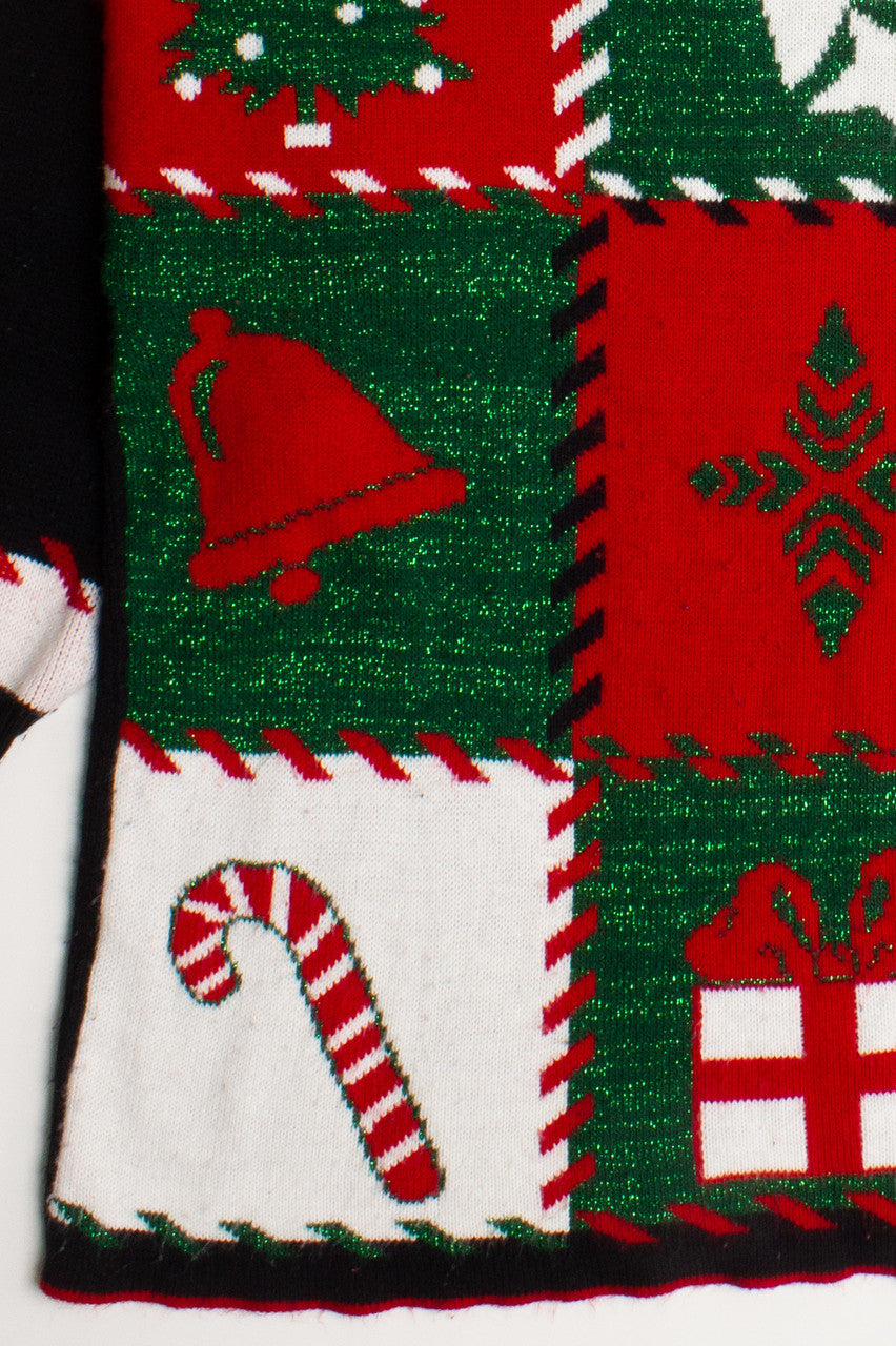 Multicolor Xmas Pattern Ugly Christmas Pullover 60054