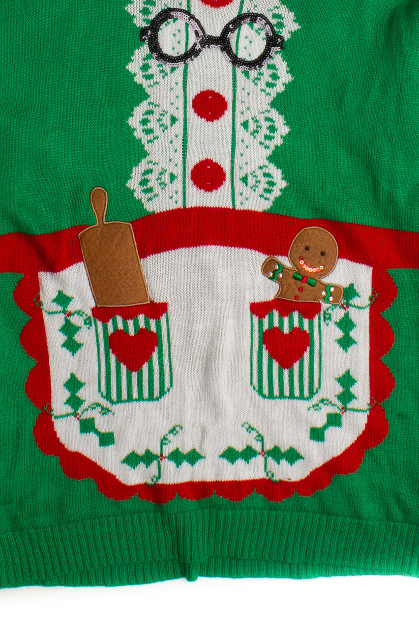 Green Apron Ugly Christmas Pullover 60055