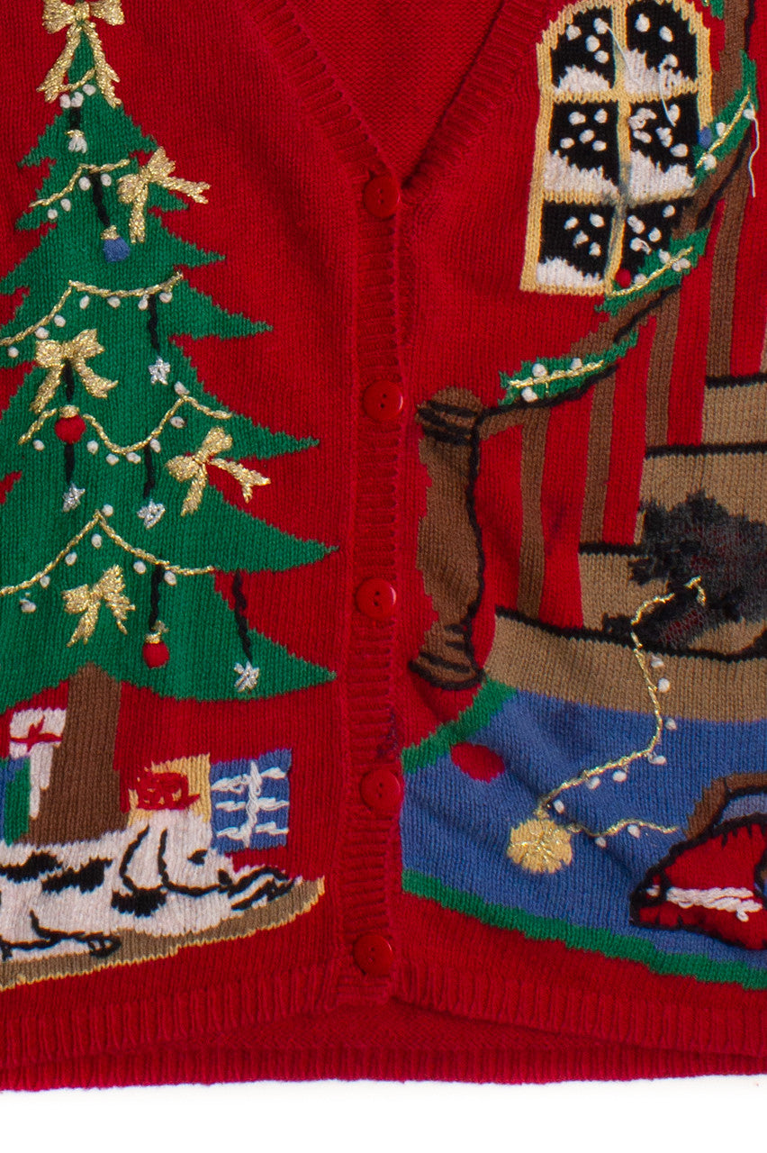 Red Puppy Ugly Christmas Vest 60063