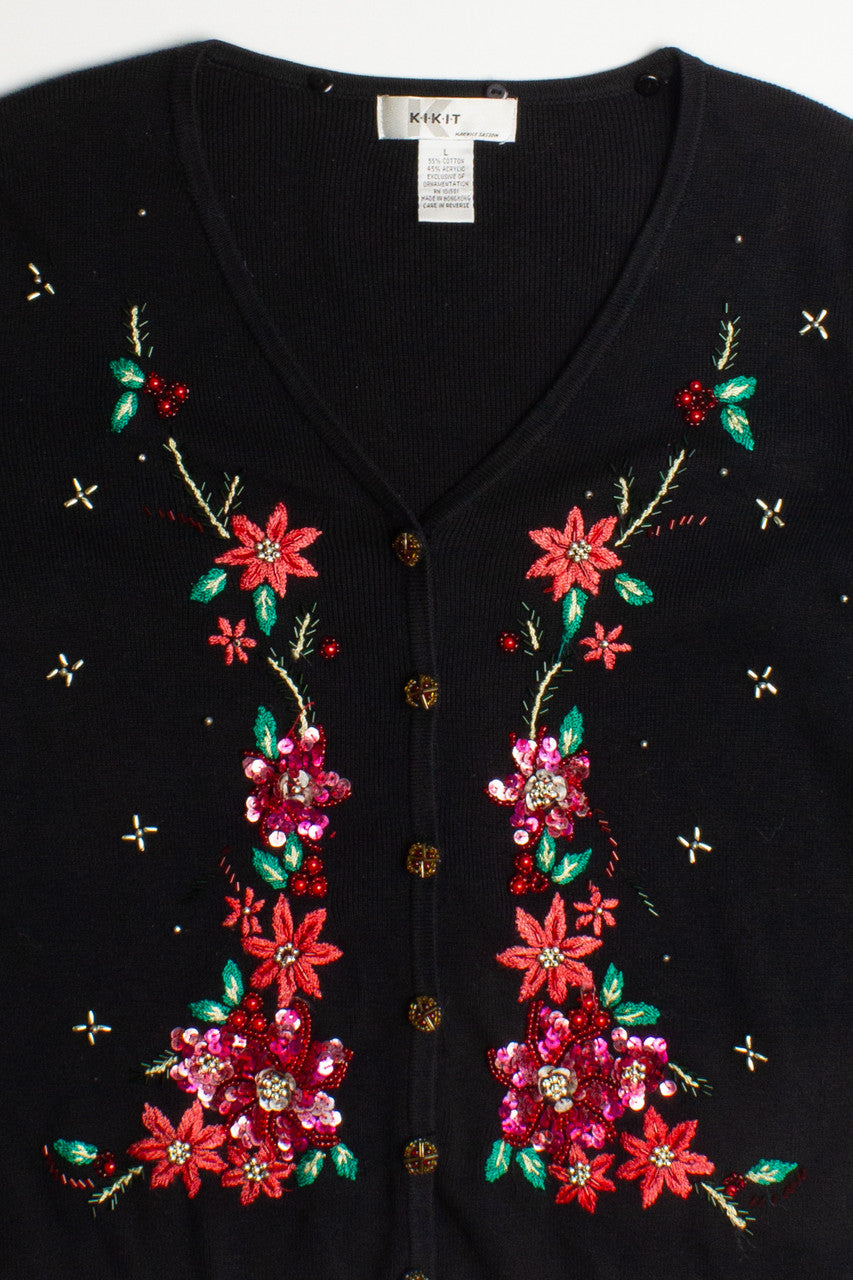 Black Ugly Christmas Cardigan 60065