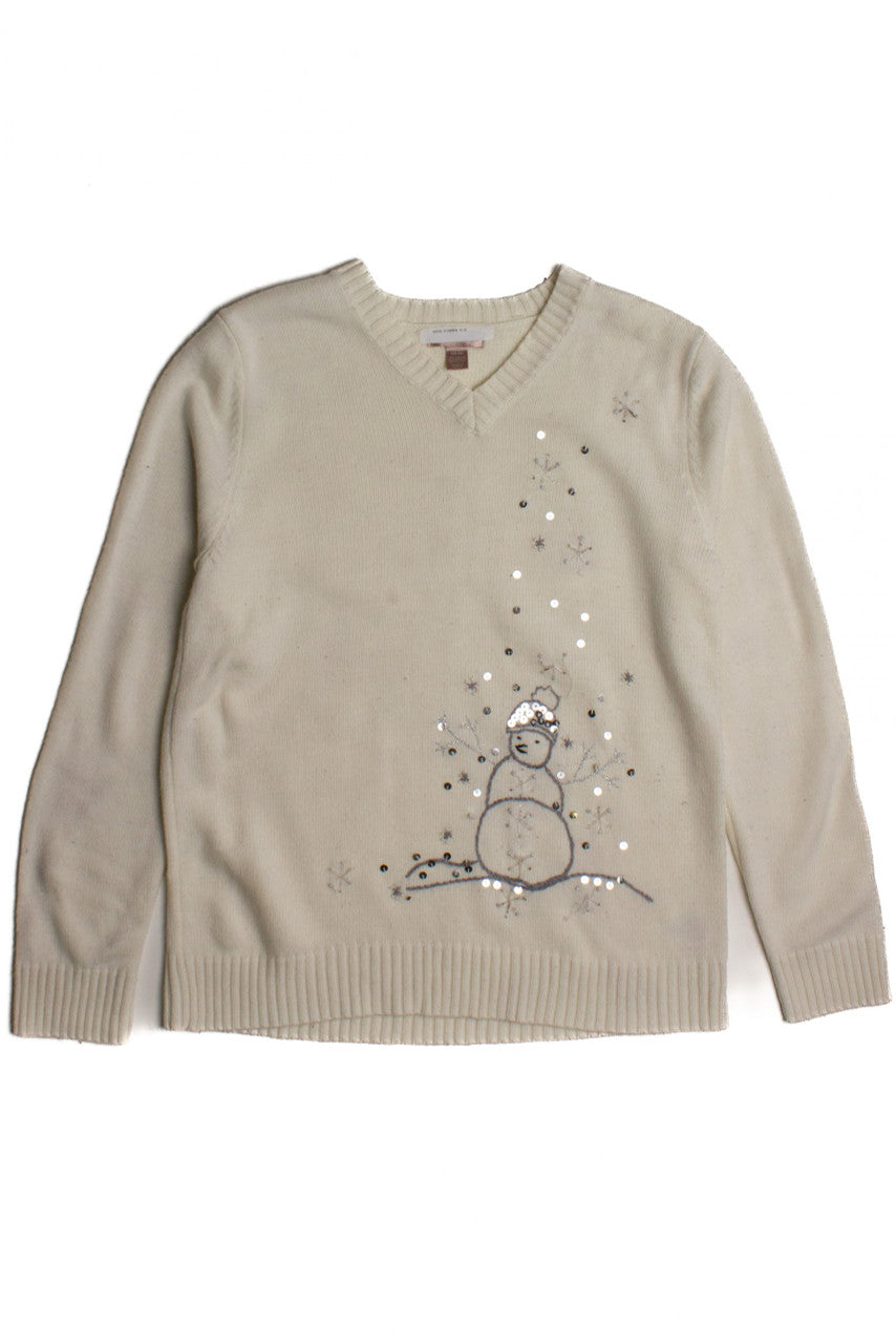 Blue Snowman Ugly Christmas Pullover 60068