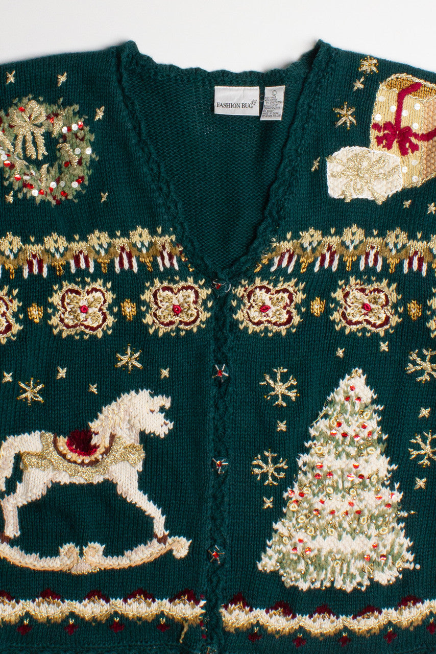 Green Ugly Christmas Cardigan 60073