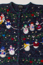 Blue Ugly Christmas Cardigan 60082