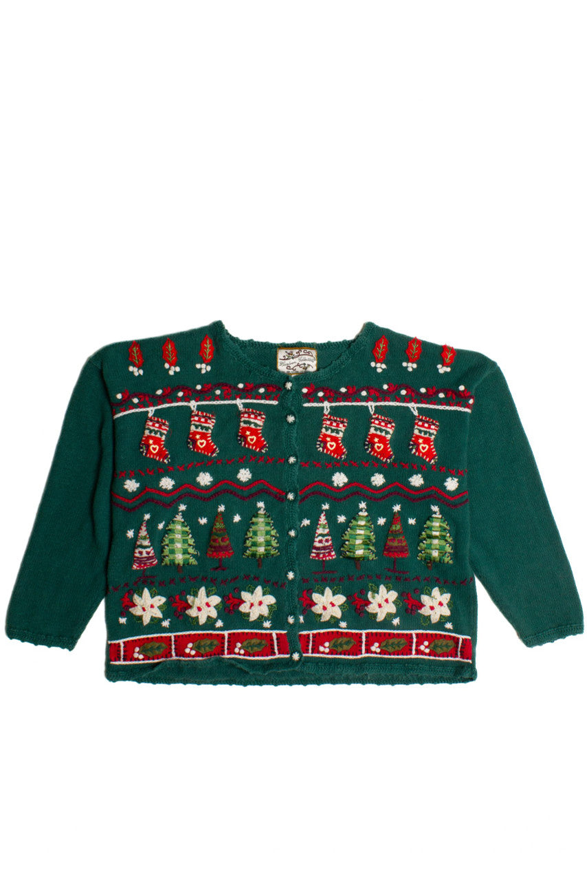 Green Ugly Christmas Cardigan 60086