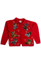 Red Ugly Christmas Cardigan 60089