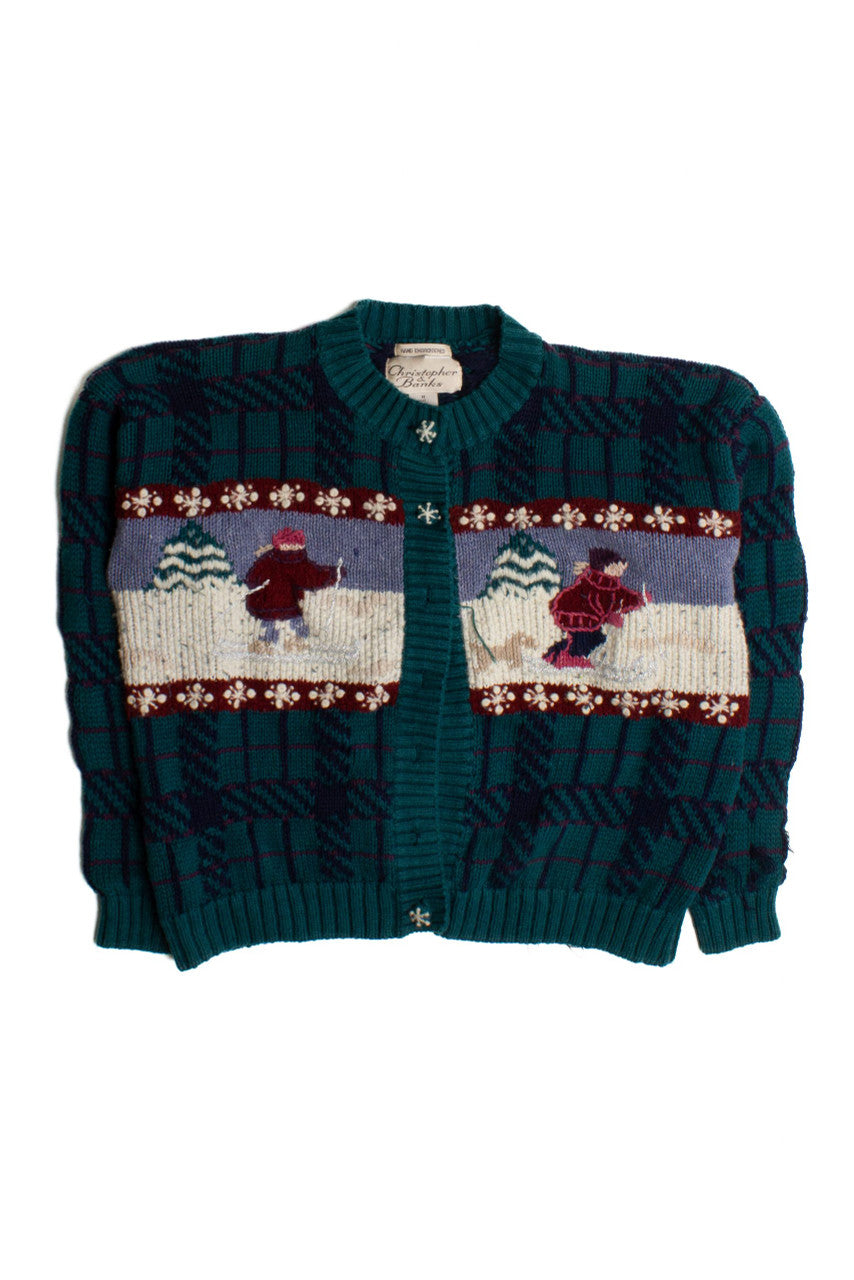 Christopher & Banks Ugly Christmas Cardigan 60091
