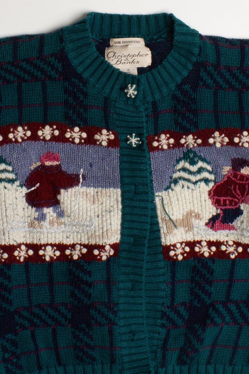 Christopher & Banks Ugly Christmas Cardigan 60091