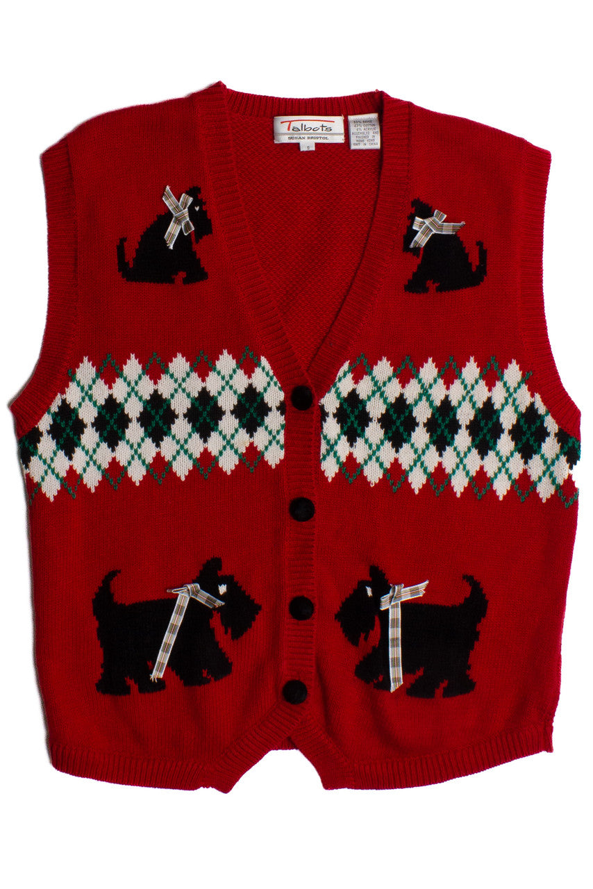 Russian Terrier Ugly Christmas Sweater Vest 60108