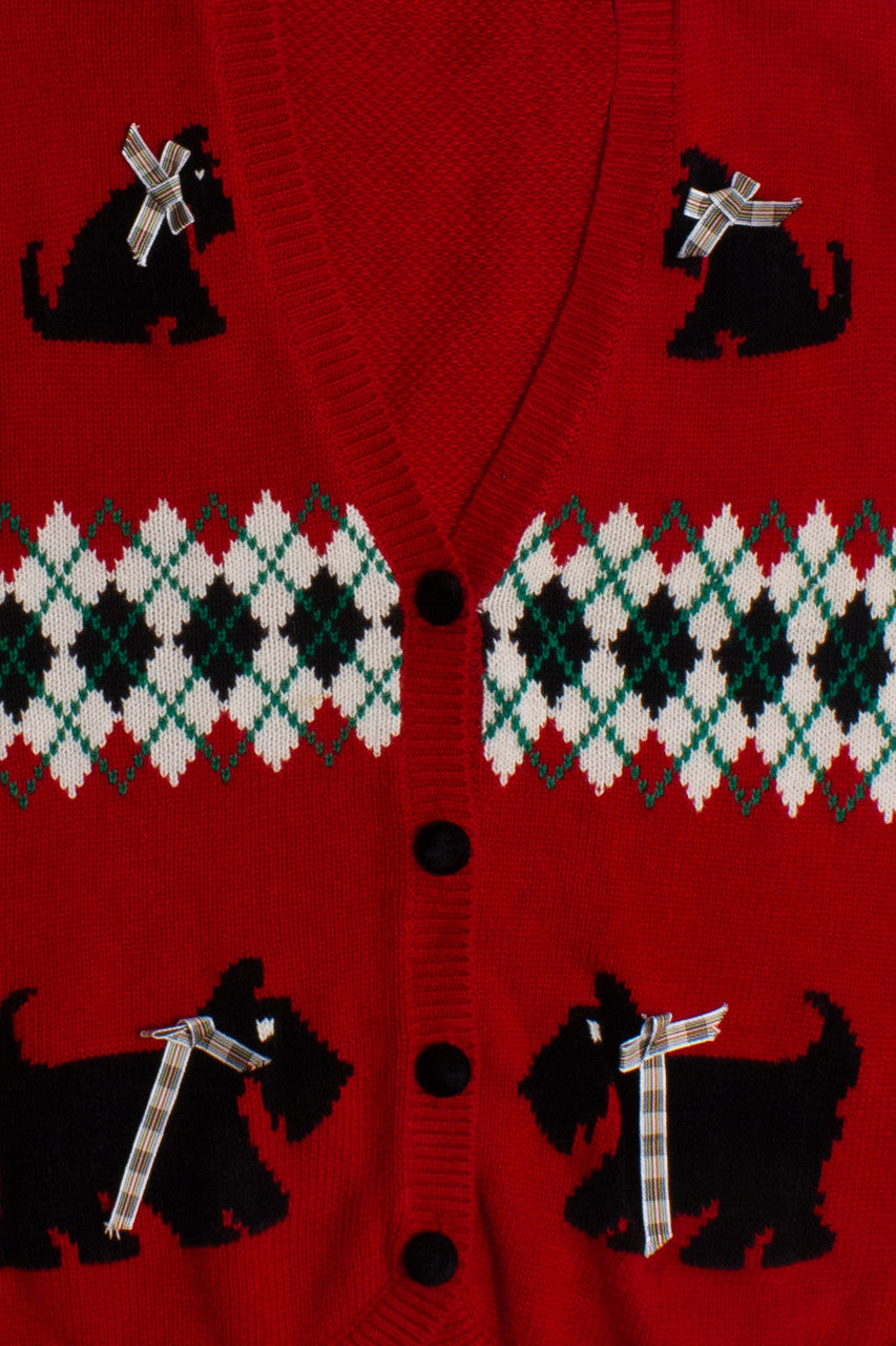 Russian Terrier Ugly Christmas Sweater Vest 60108